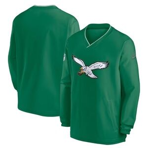 Philadelphia Eagles Nike Kelly Green Sideline Throwback Logo Windbreaker XXL